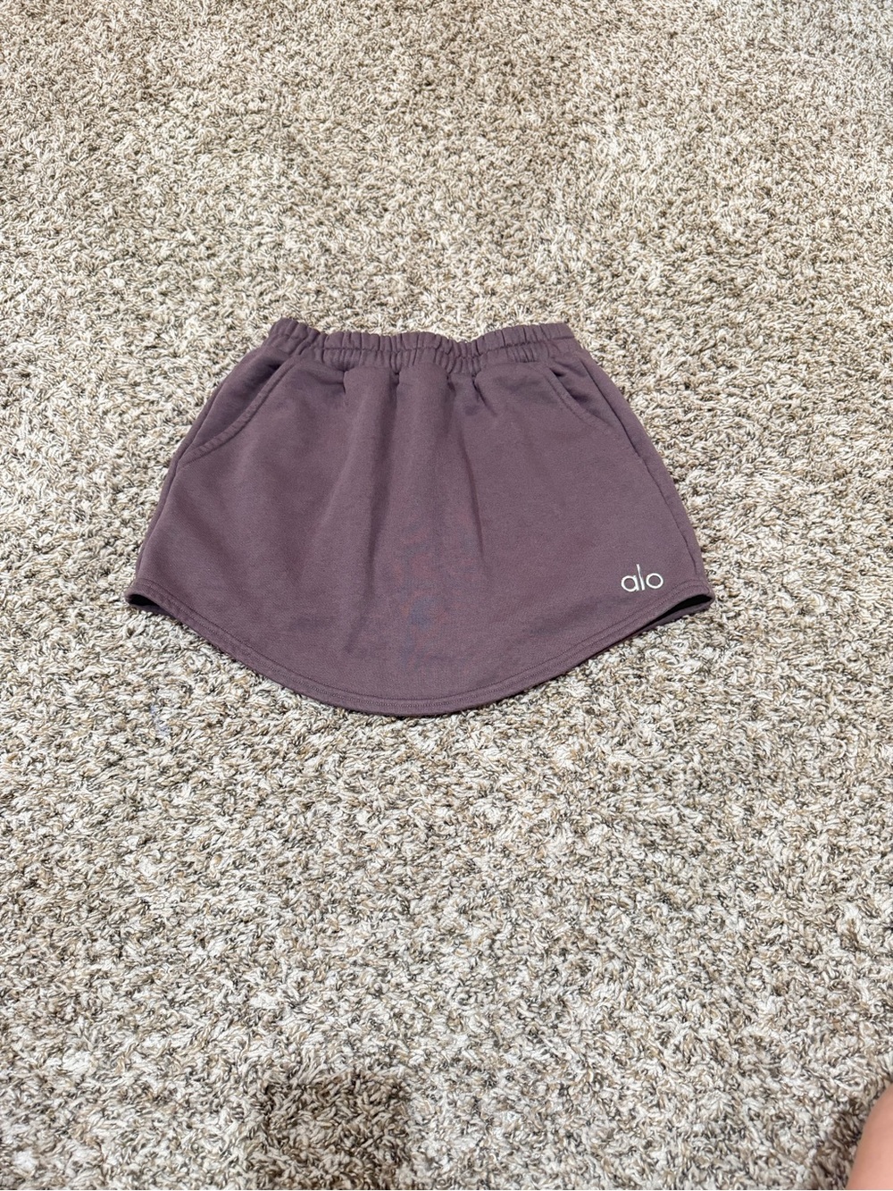 ALO Yoga Mini Skirt in Deep Plum